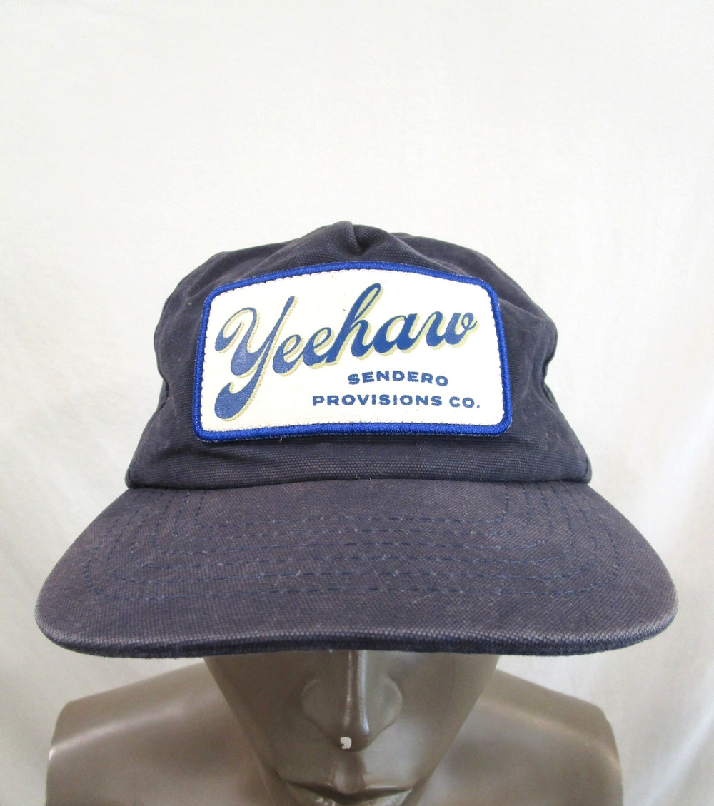 Sendero Provisions Co. Yeehaw Patch Navy Blue Snap Back Cap Hat